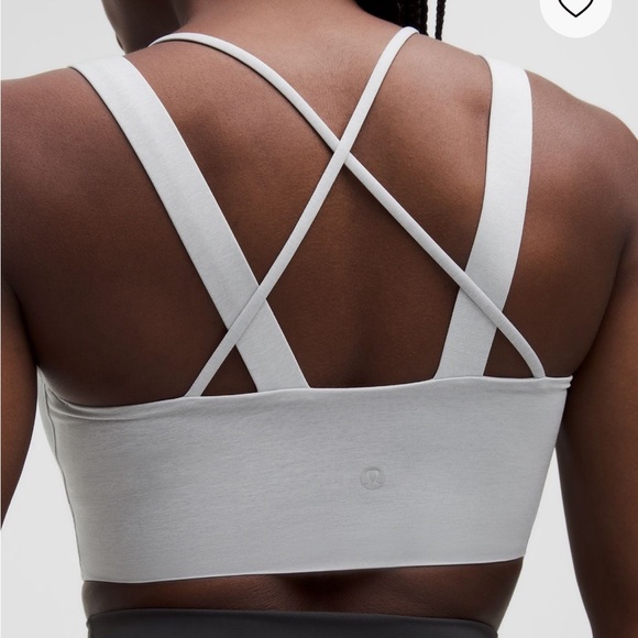 Lululemon- Like a Cloud Longline- Sz 10- Ultra Lt Grey- C/D Cup- Discontinued! - Picture 5 of 11